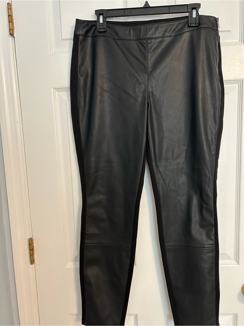White House Black Market Black Faux Leather Leggings